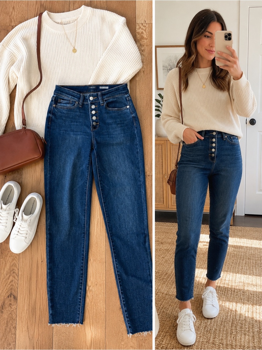 Judy Blue High Rise Button Fly Skinny Jeans Dark Wash Raw Hem Size 01/25 (w)